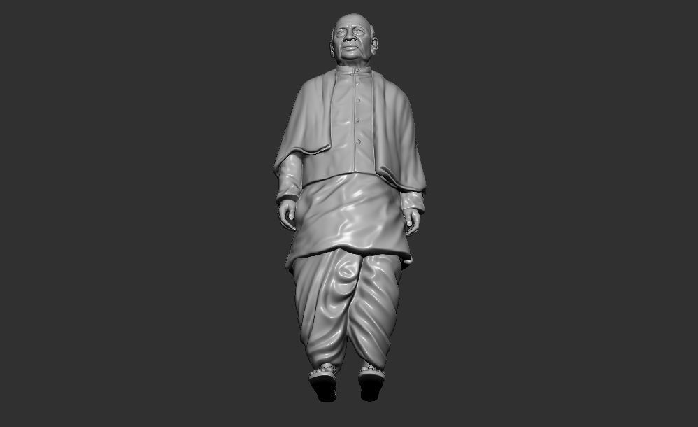 Sardar Patel Standing pose 3D print model_9