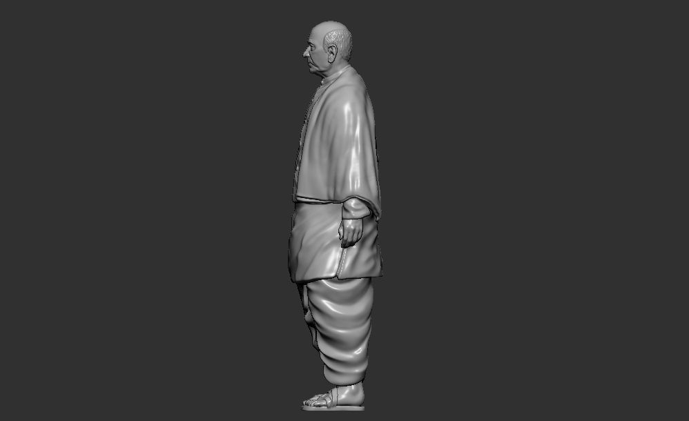 Sardar Patel Standing pose 3D print model_8