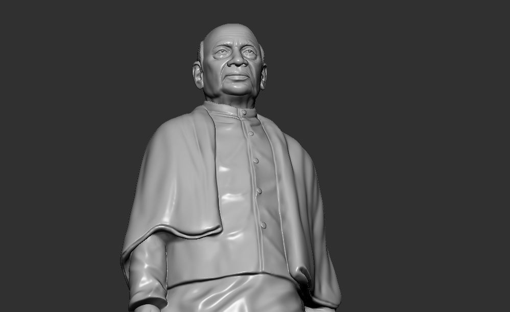 Sardar Patel Standing pose 3D print model_11
