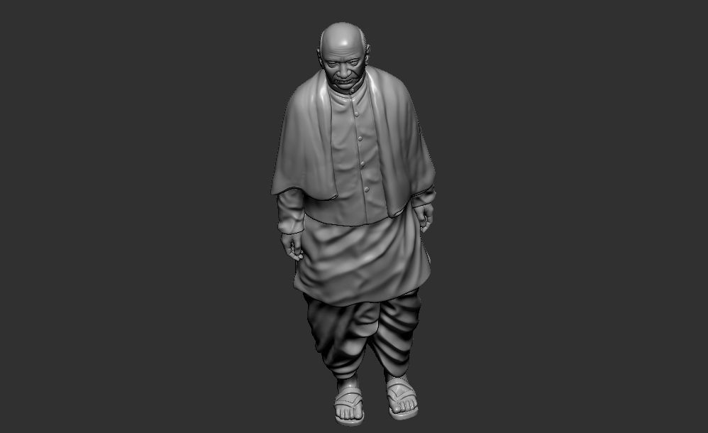 Sardar Patel Standing pose 3D print model_12