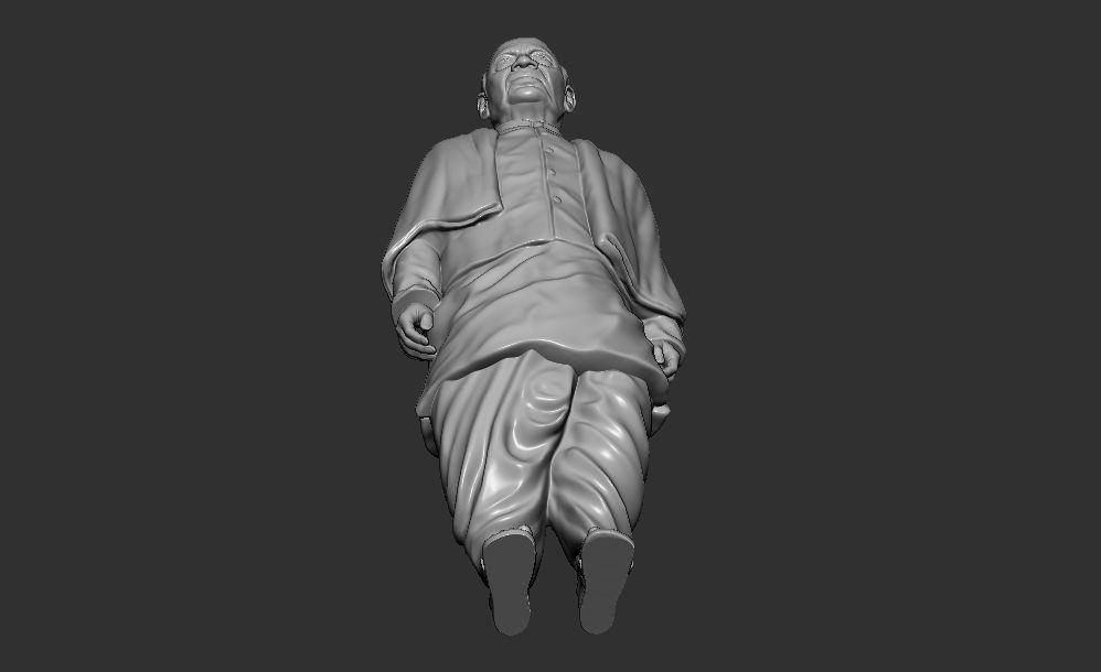 Sardar Patel Standing pose 3D print model_10