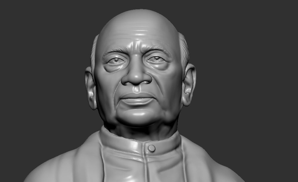 Sardar Patel Standing pose 3D print model_3