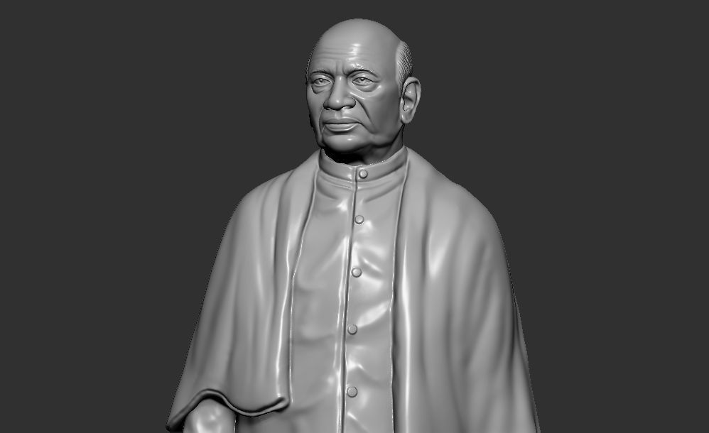 Sardar Patel Standing pose 3D print model_1