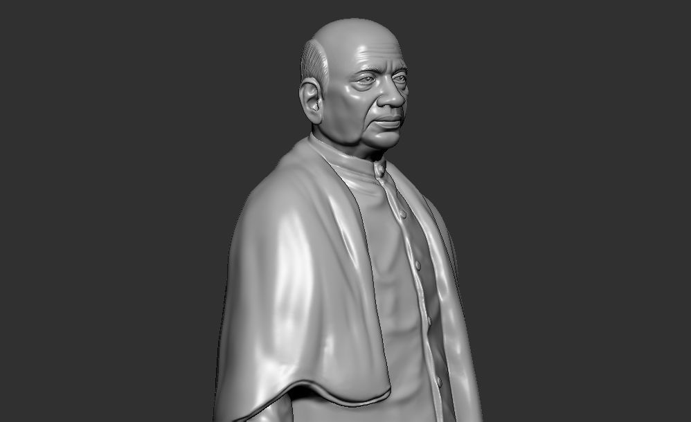 Sardar Patel Standing pose 3D print model_2