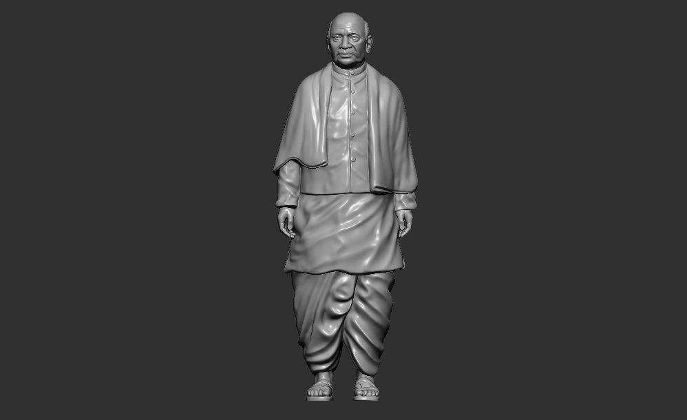 Sardar Patel Standing pose 3D print model_5