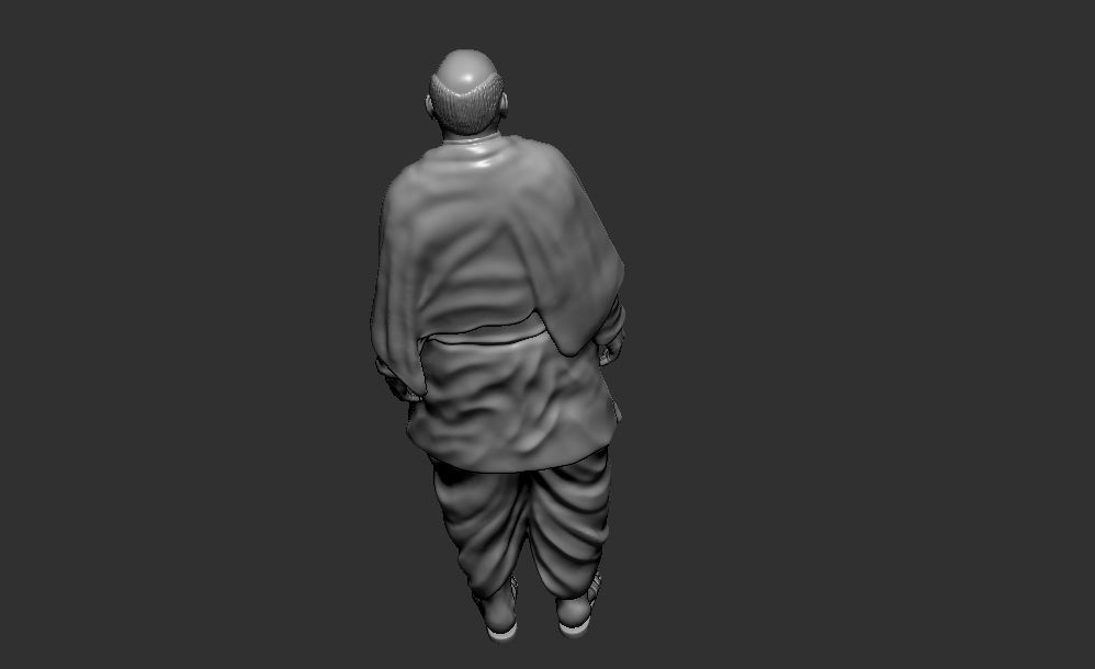 Sardar Patel Standing pose 3D print model_13