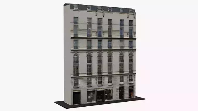 Typical Parisian Apartment 3d Building 06 3D model