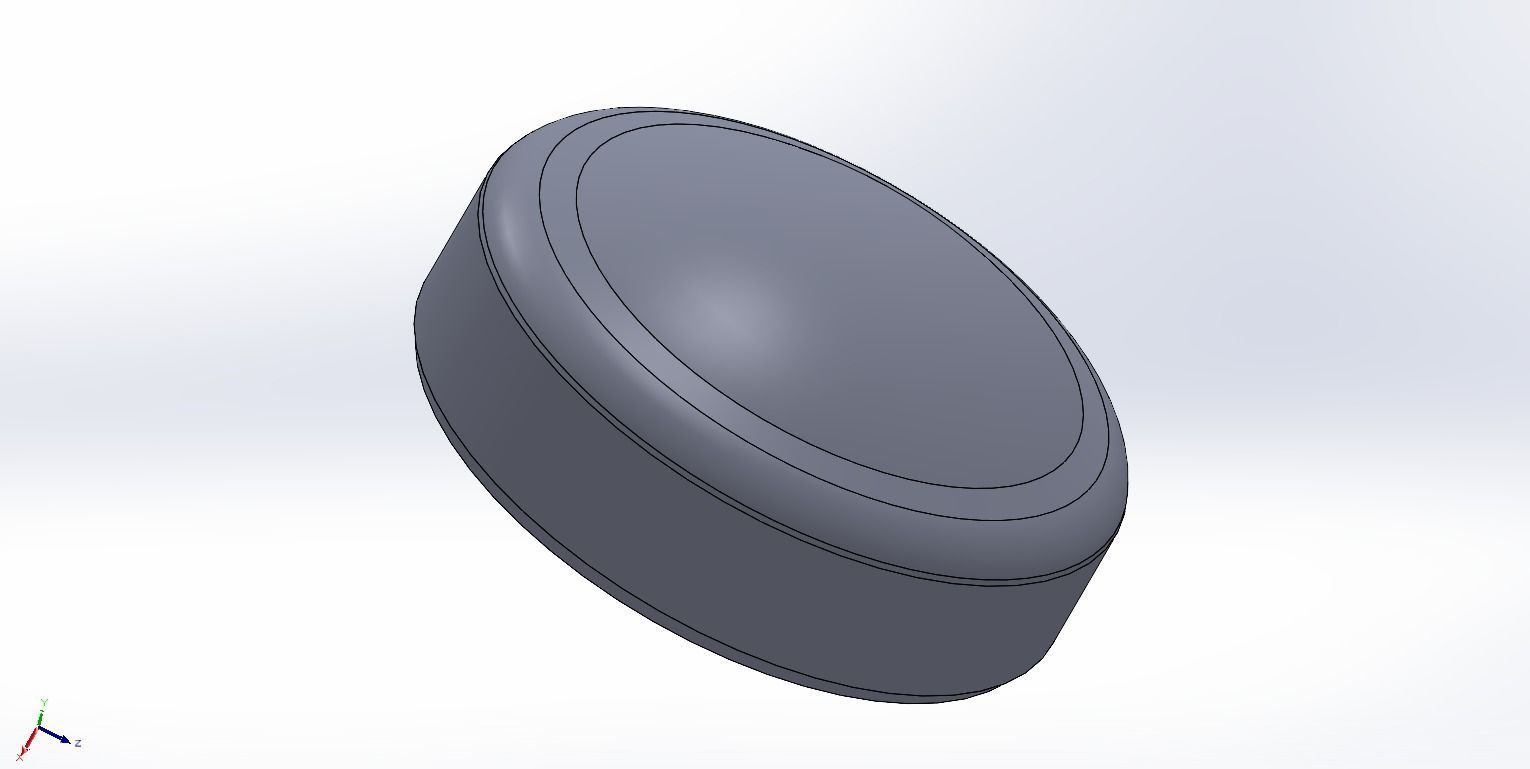 Shock absorber bottom cover 3D print model_2