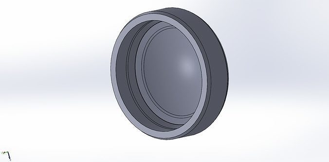 Shock absorber bottom cover 3D print model