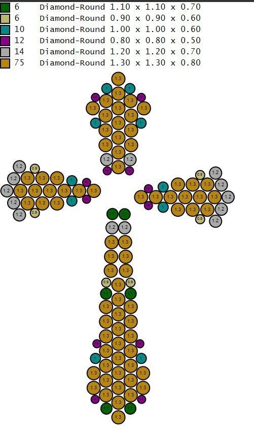 Latest Cross Design with skull in middle 3D print model_8