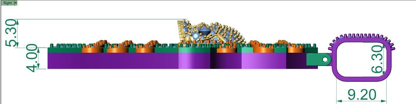 Latest Cross Design with skull in middle 3D print model_2