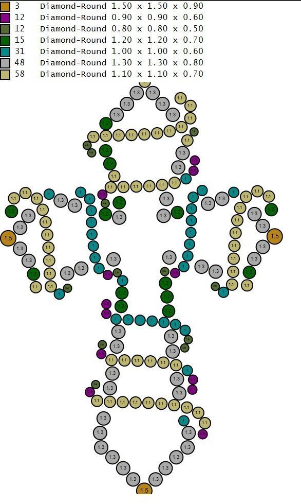Latest Cross Design with skull in middle 3D print model_10