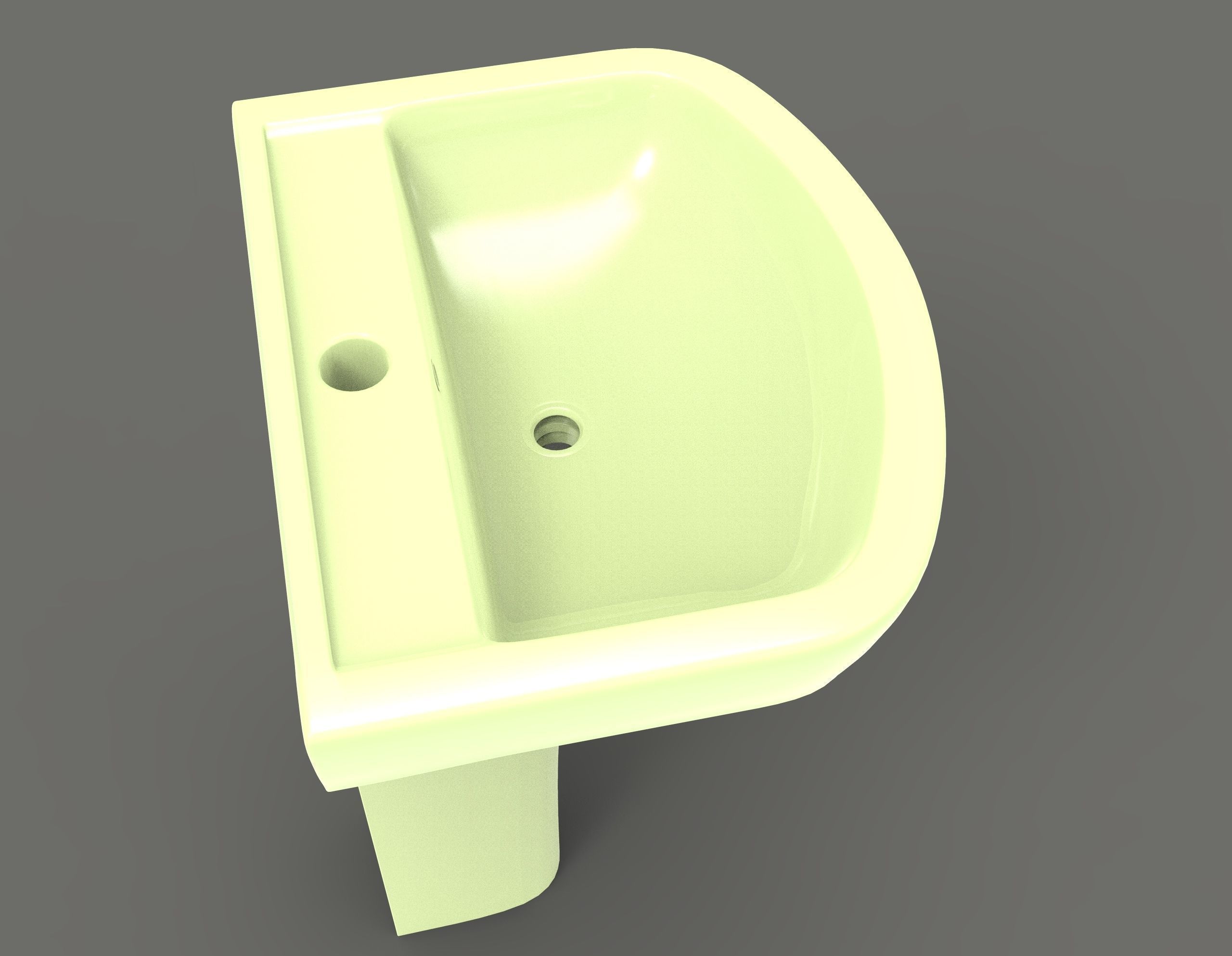 Wash Basin 3D model_4