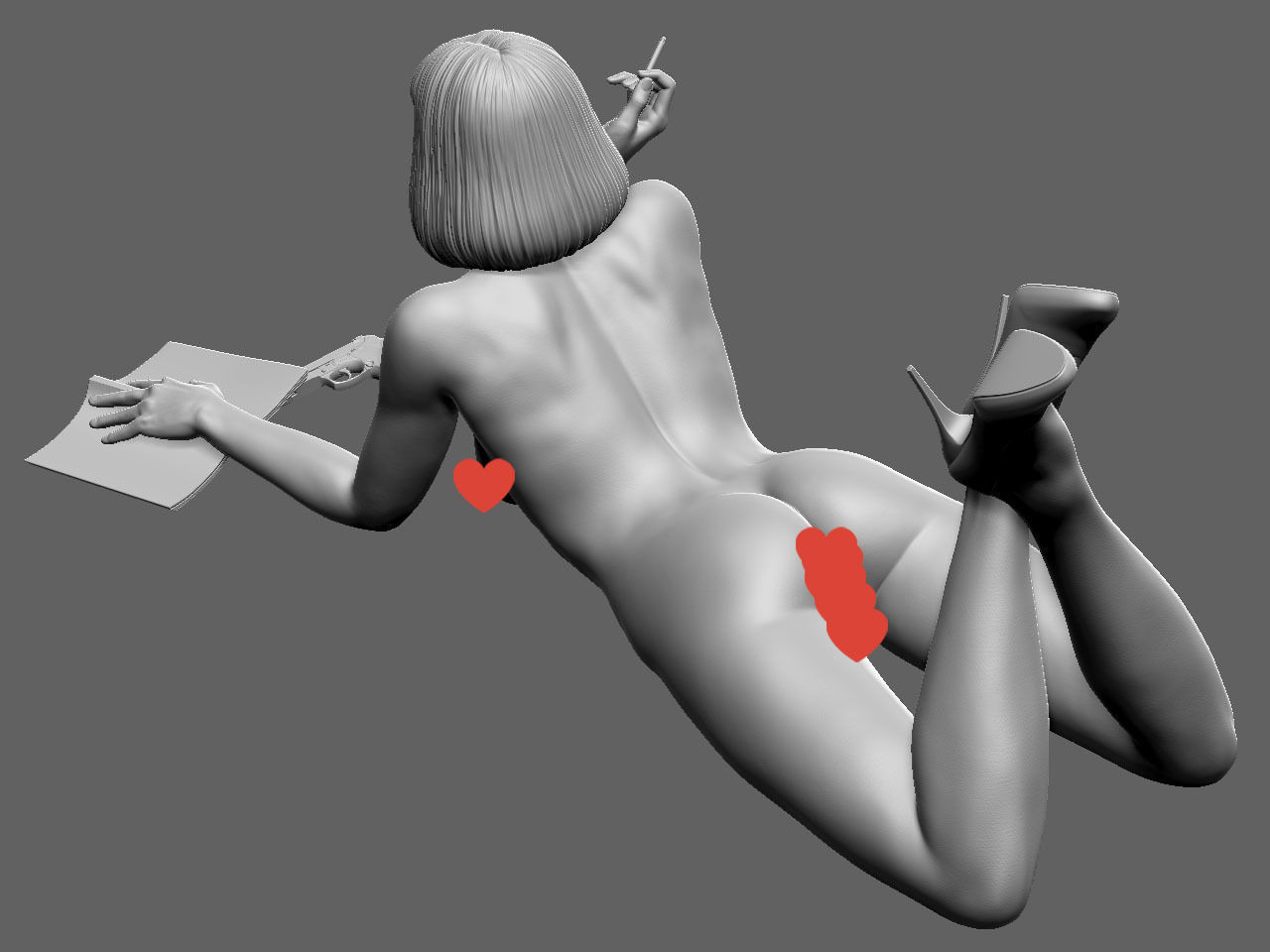 Mia Wallace NSFW 3D print model_32