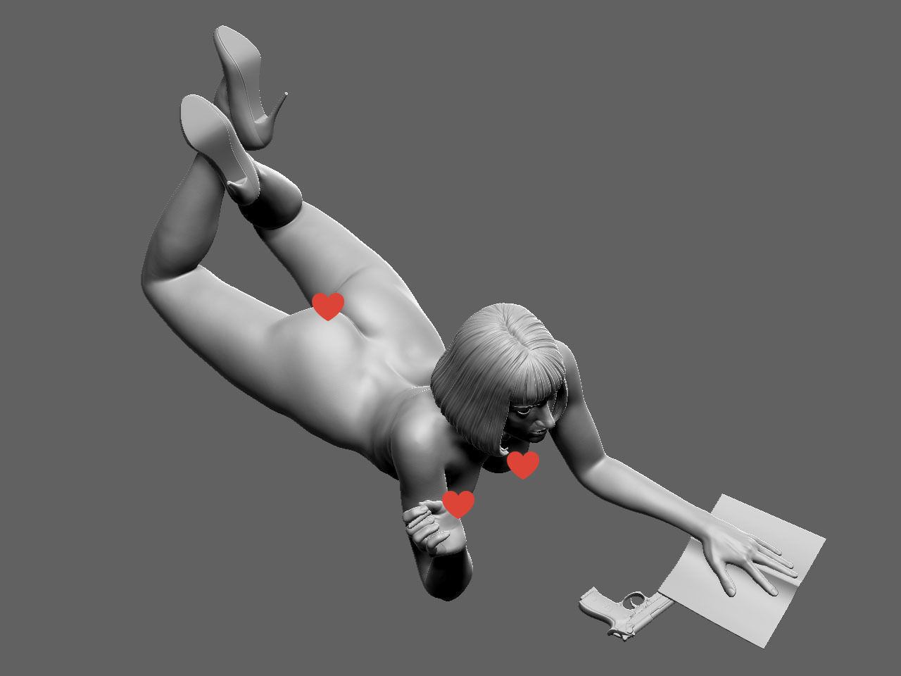Mia Wallace NSFW 3D print model_10