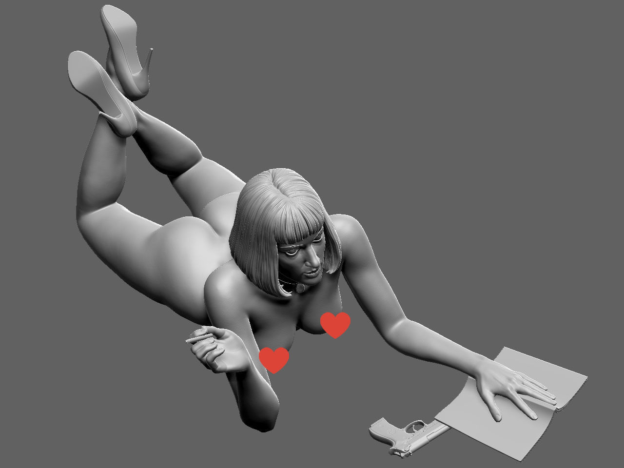Mia Wallace NSFW 3D print model_34