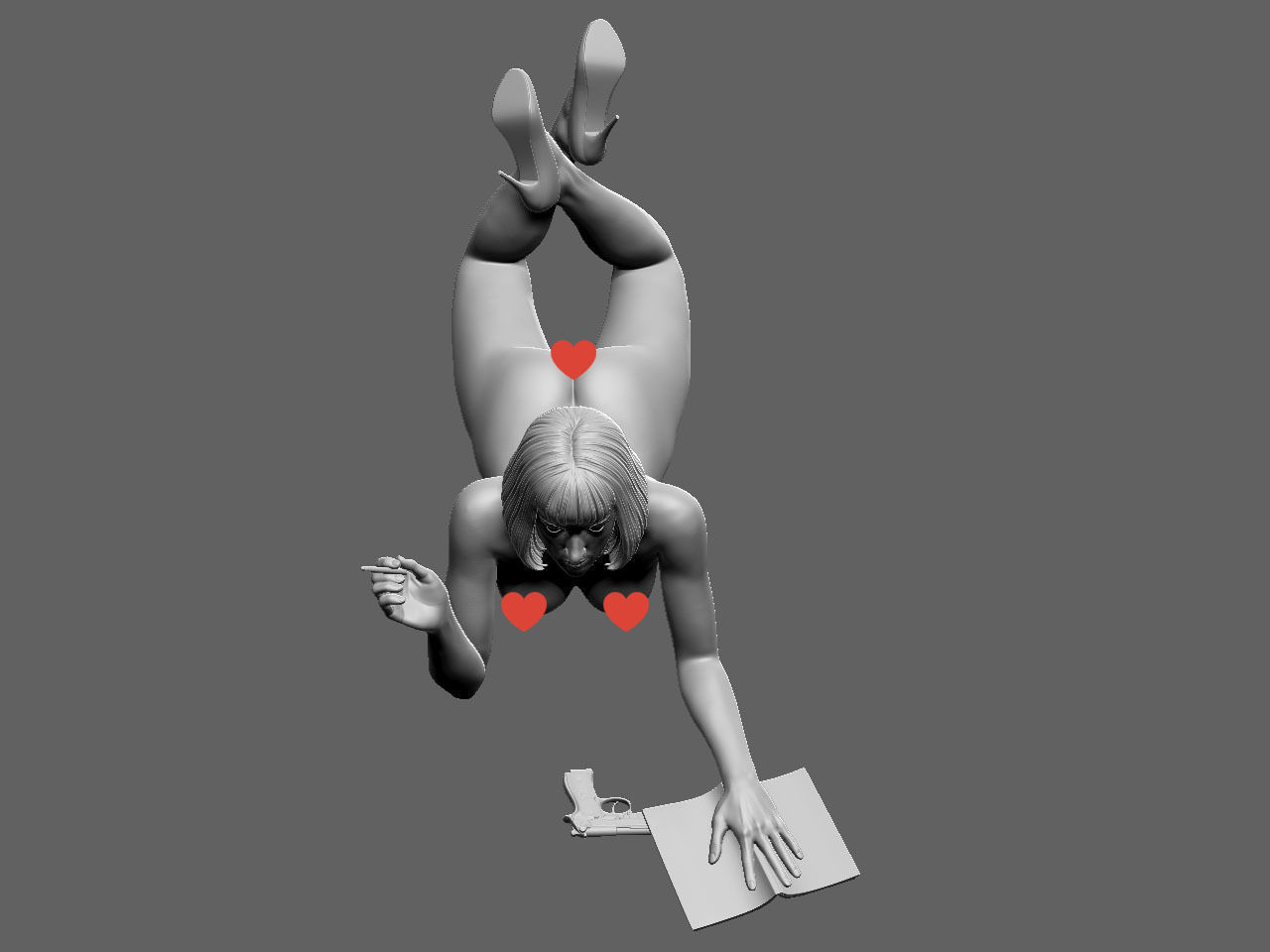 Mia Wallace NSFW 3D print model_9