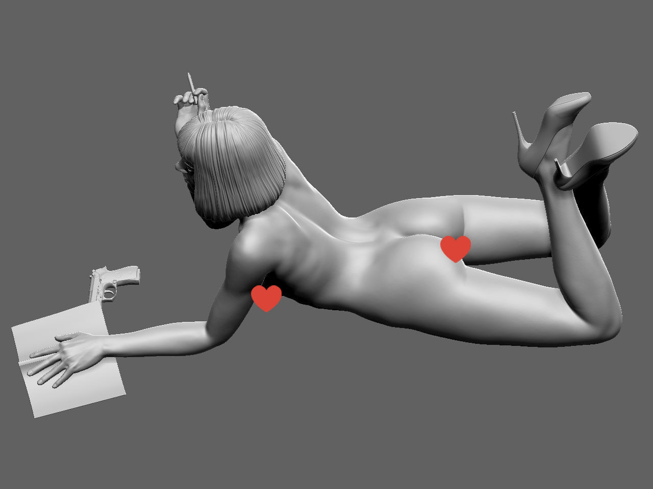 Mia Wallace NSFW 3D print model_15