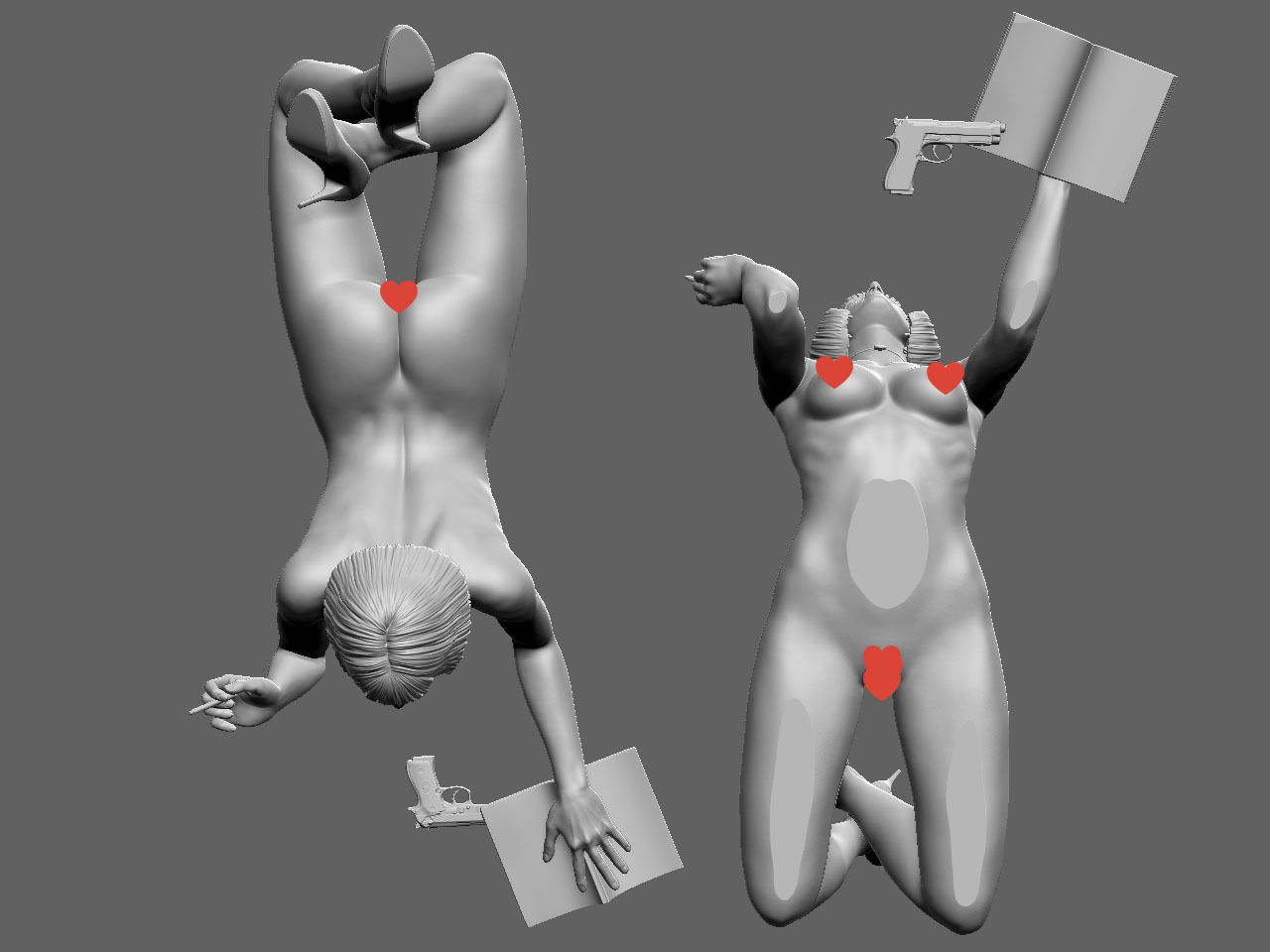 Mia Wallace NSFW 3D print model_23