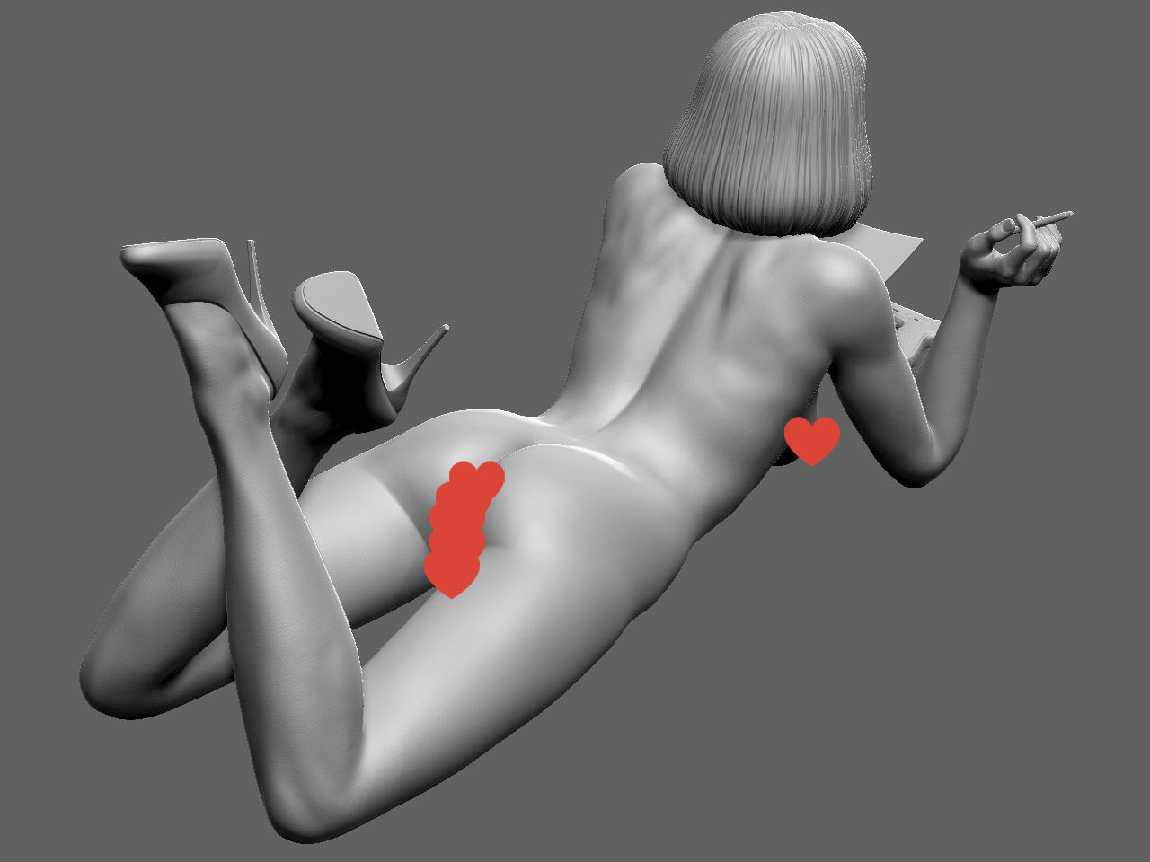 Mia Wallace NSFW 3D print model_33