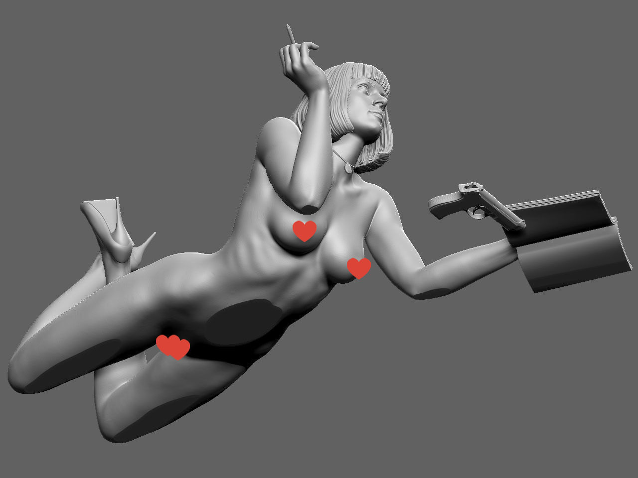 Mia Wallace NSFW 3D print model_25