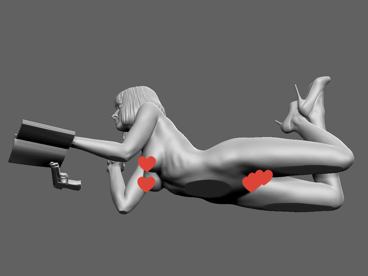 Mia Wallace NSFW 3D print model_30