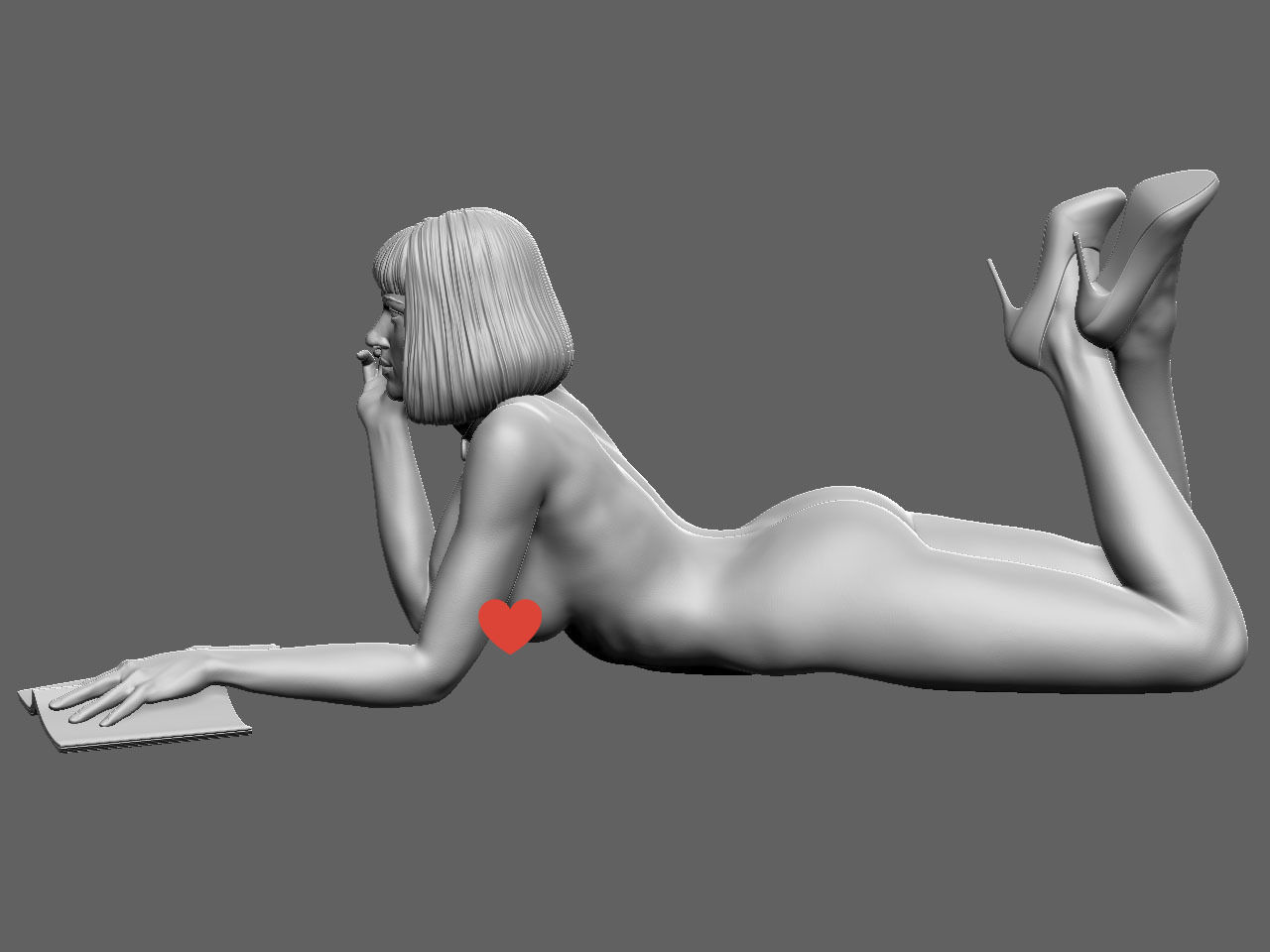 Mia Wallace NSFW 3D print model_7