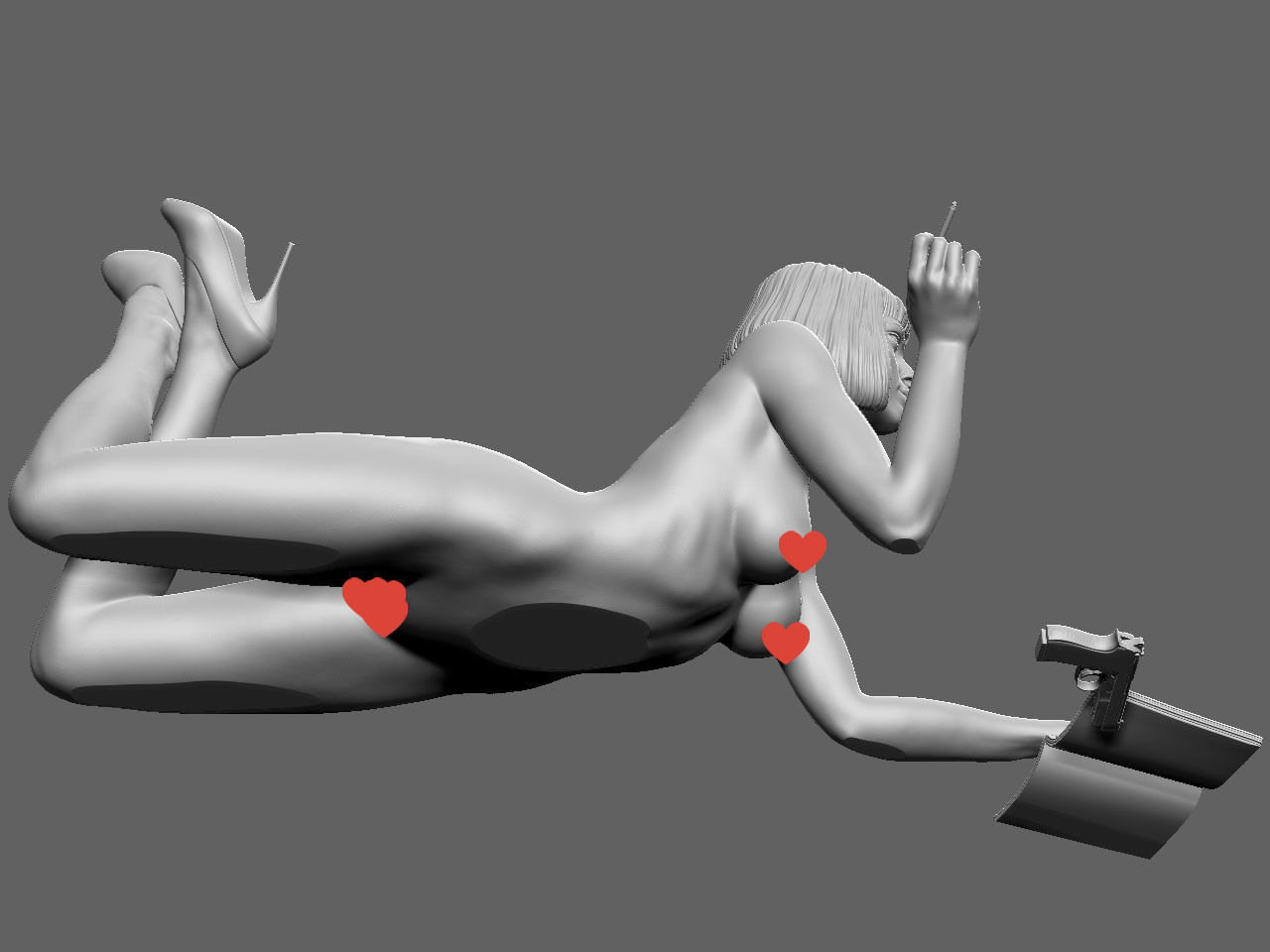 Mia Wallace NSFW 3D print model_26