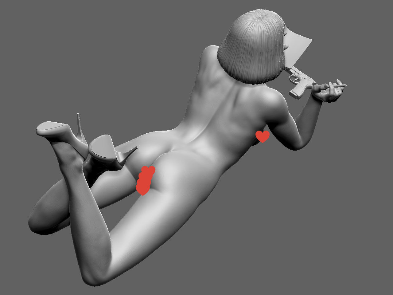 Mia Wallace NSFW 3D print model_12