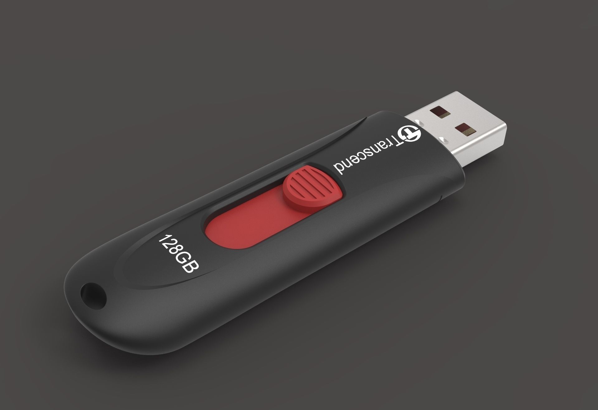 Transcend USB Flash Drive 3D model_4