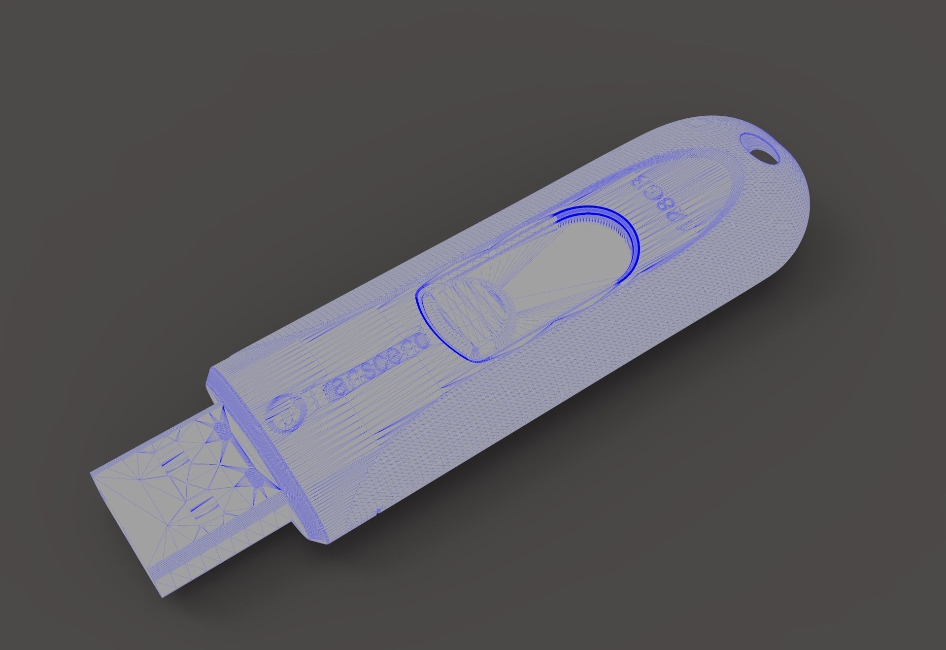 Transcend USB Flash Drive 3D model_6