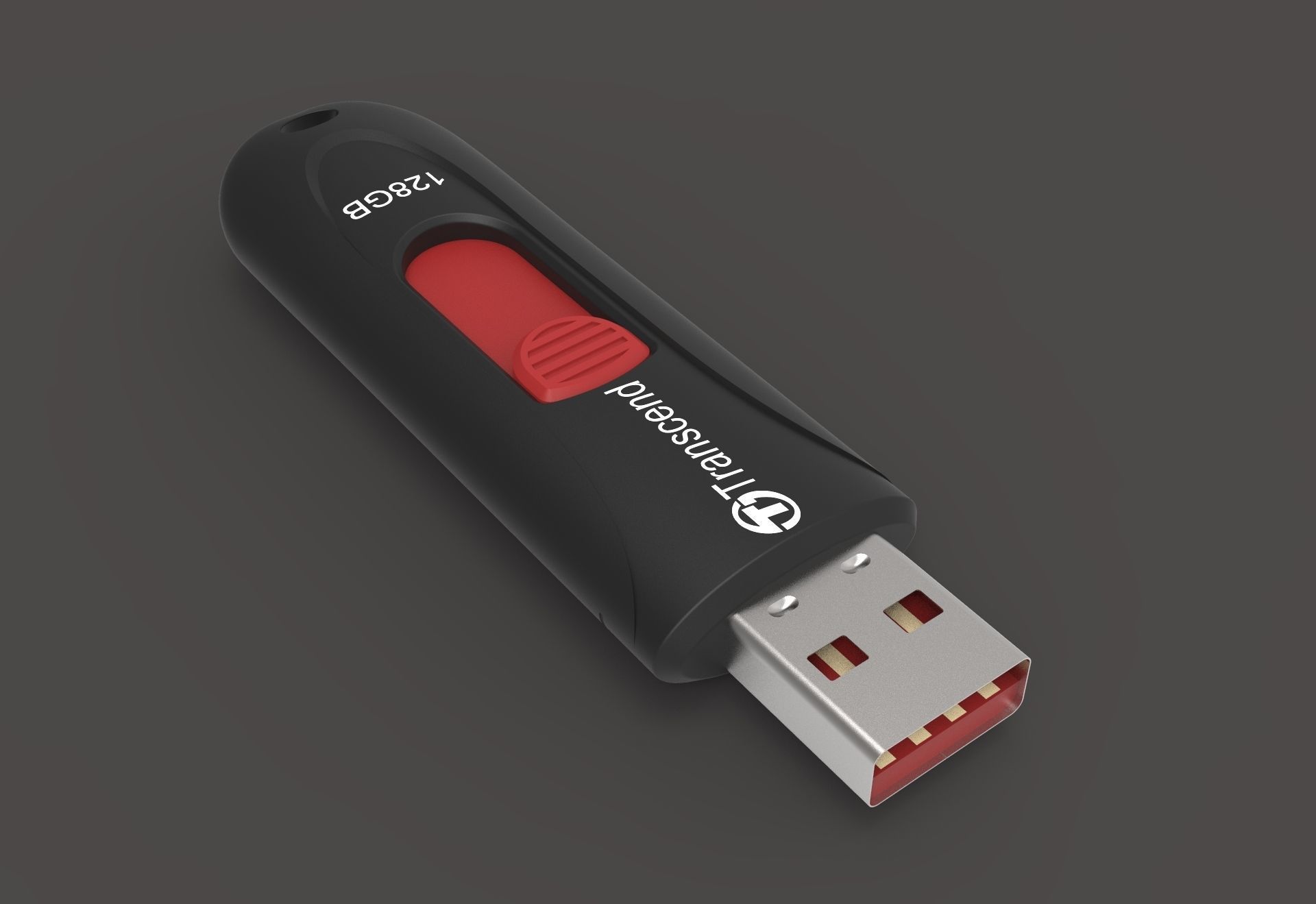 Transcend USB Flash Drive 3D model_2