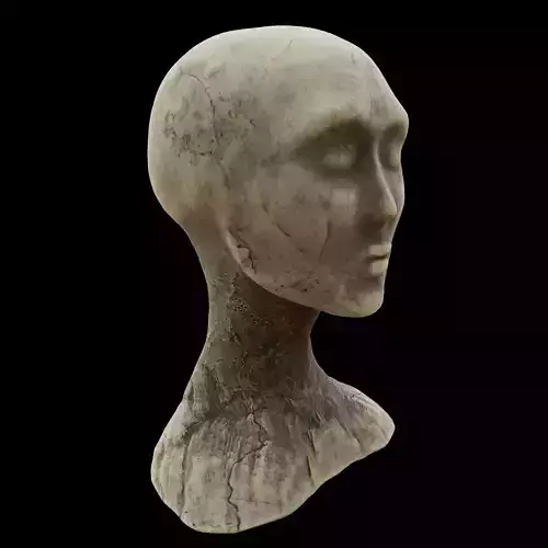 Woman stone bust