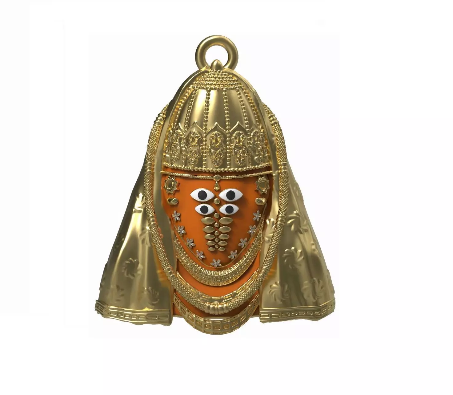 MAA ASHAPURA PENDANT RELIEF 3D print model_0