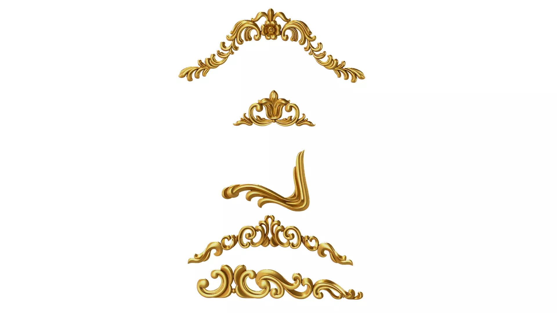 Classic decor ornament 193 3D model_0