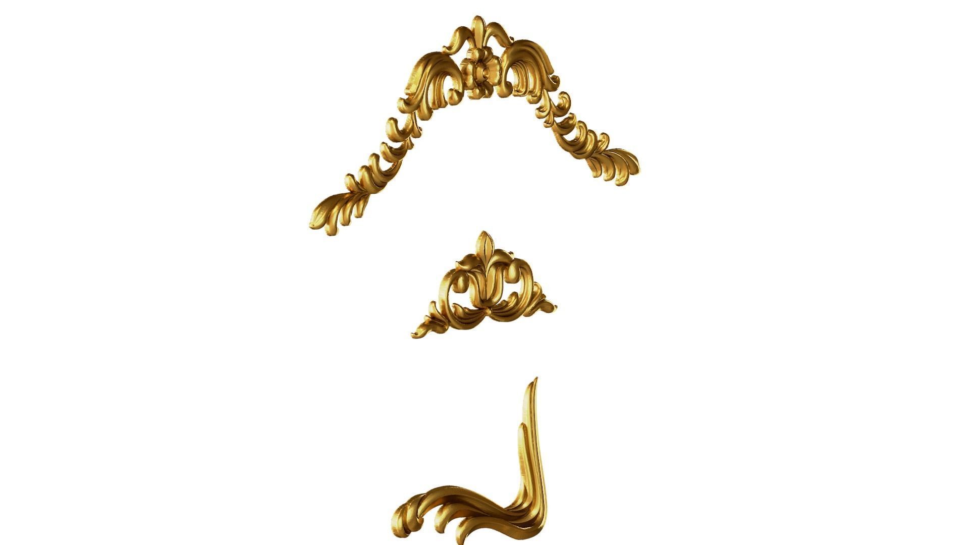 Classic decor ornament 193 3D model_2