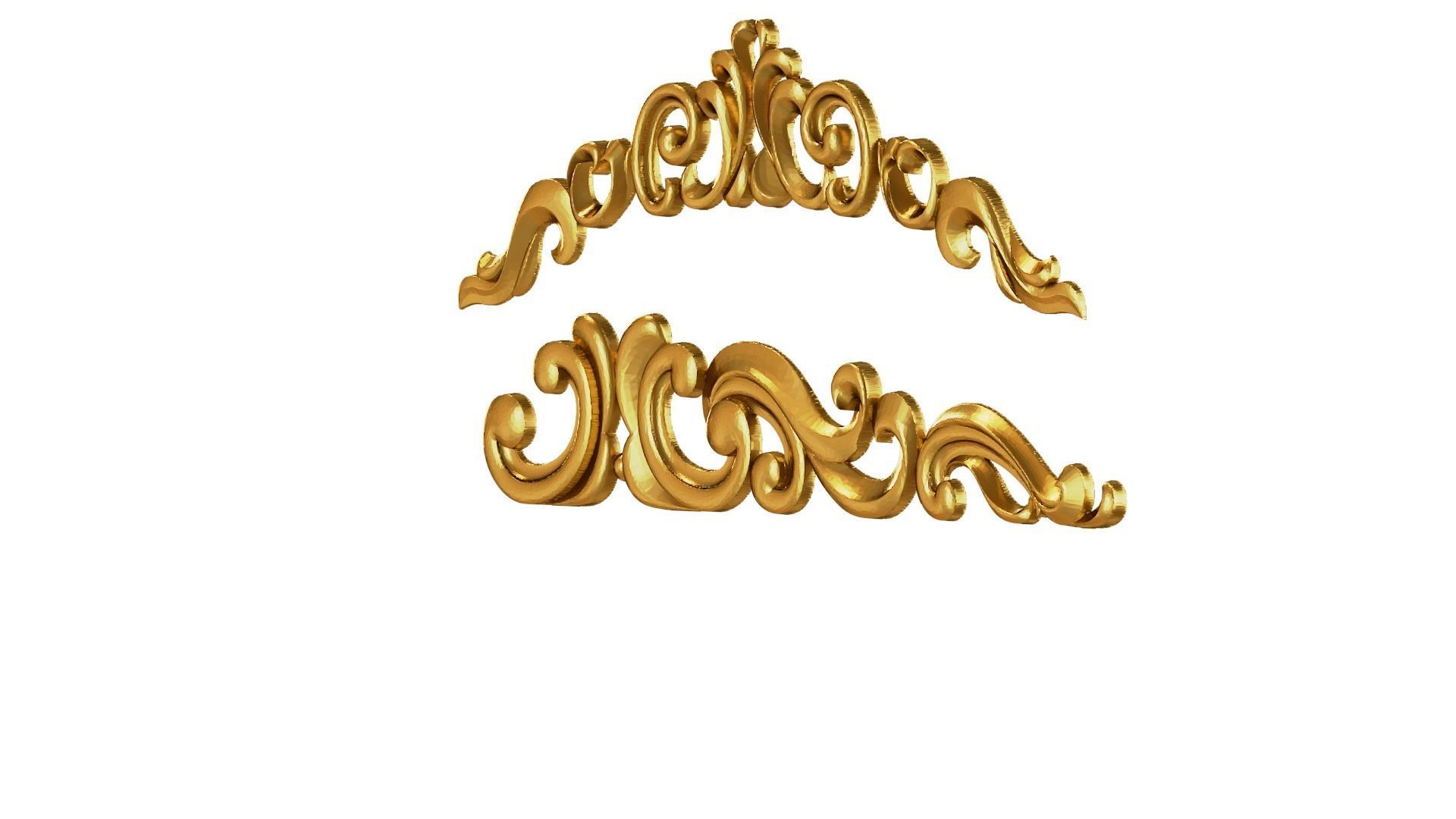 Classic decor ornament 193 3D model_3