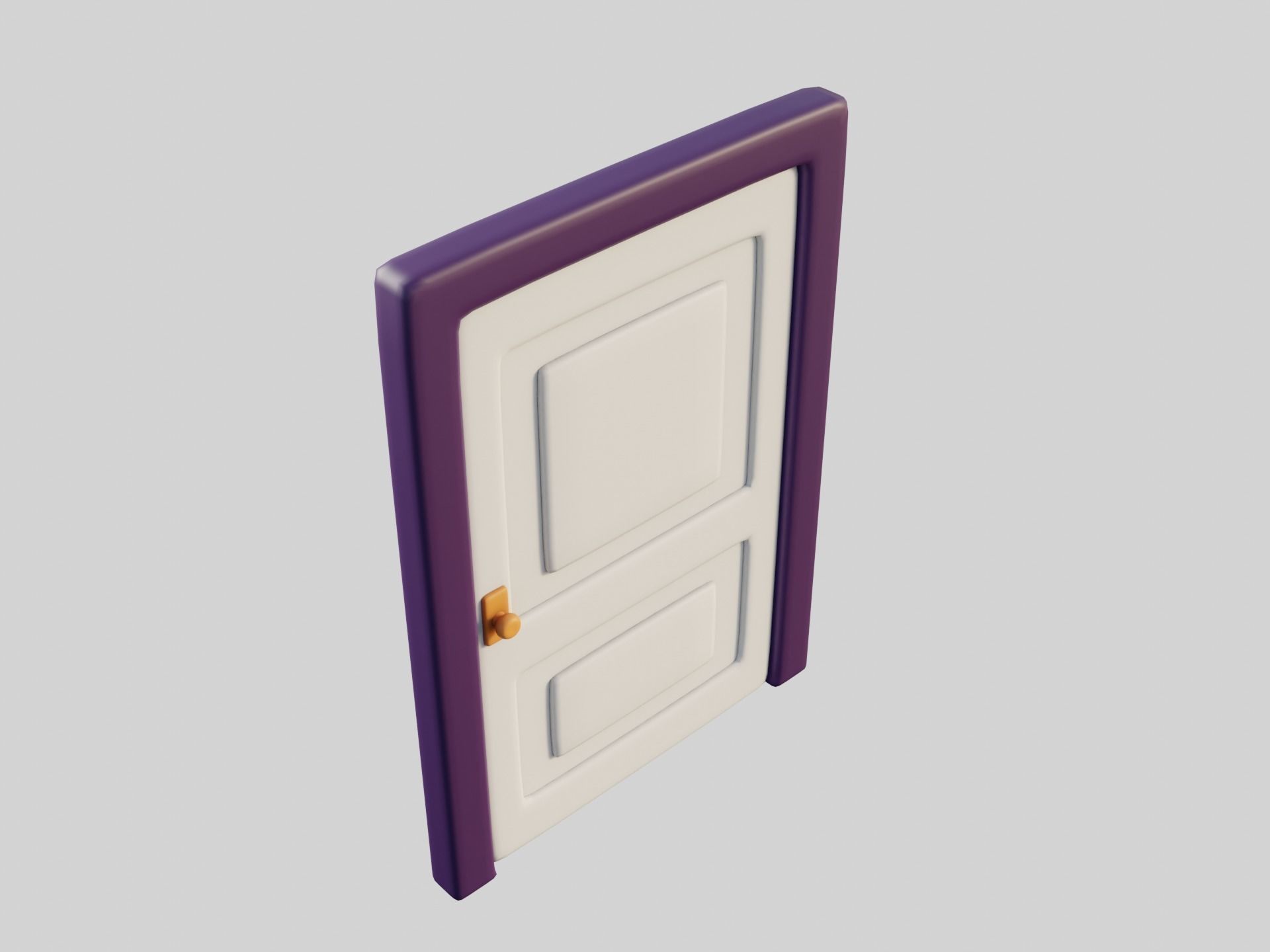 Cartoon Door 6a 3D model_10