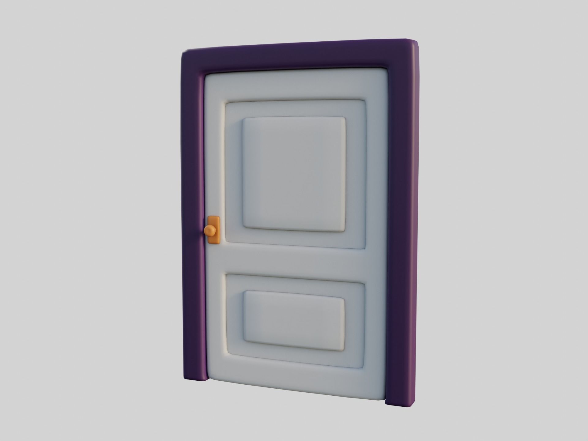 Cartoon Door 6a 3D model_9