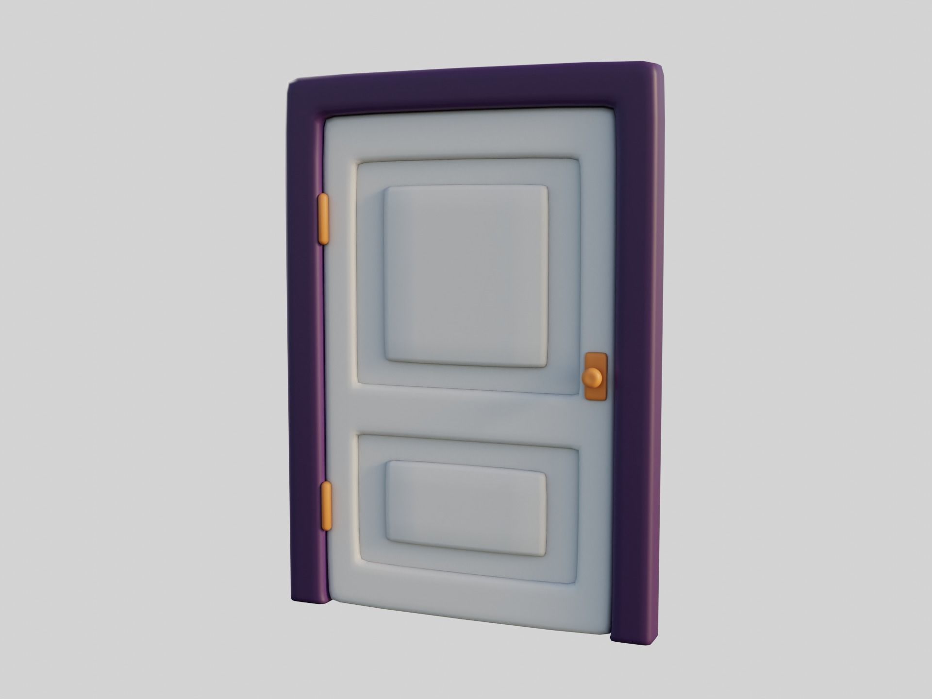 Cartoon Door 6a 3D model_4