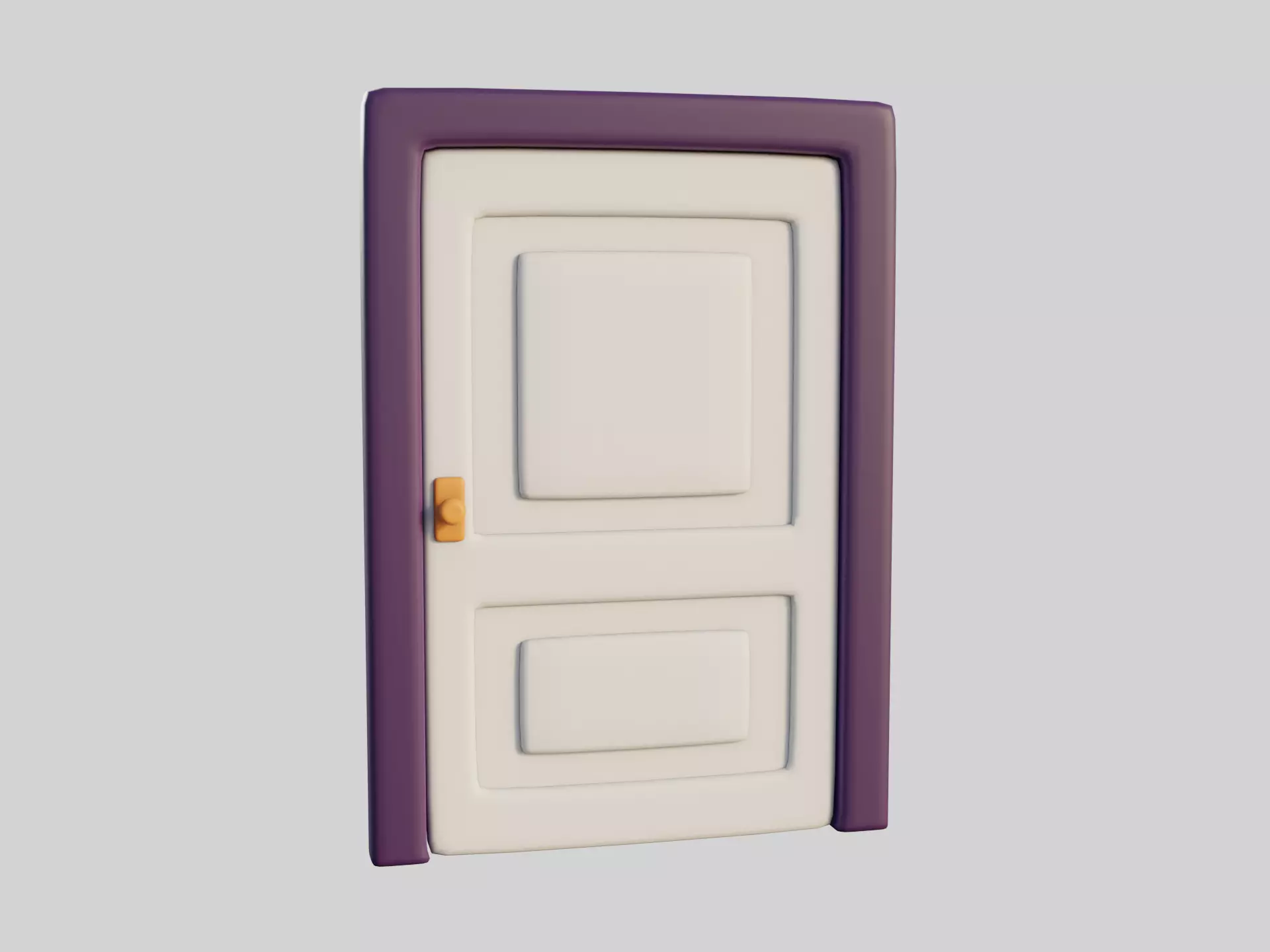 Cartoon Door 6a 3D model_0