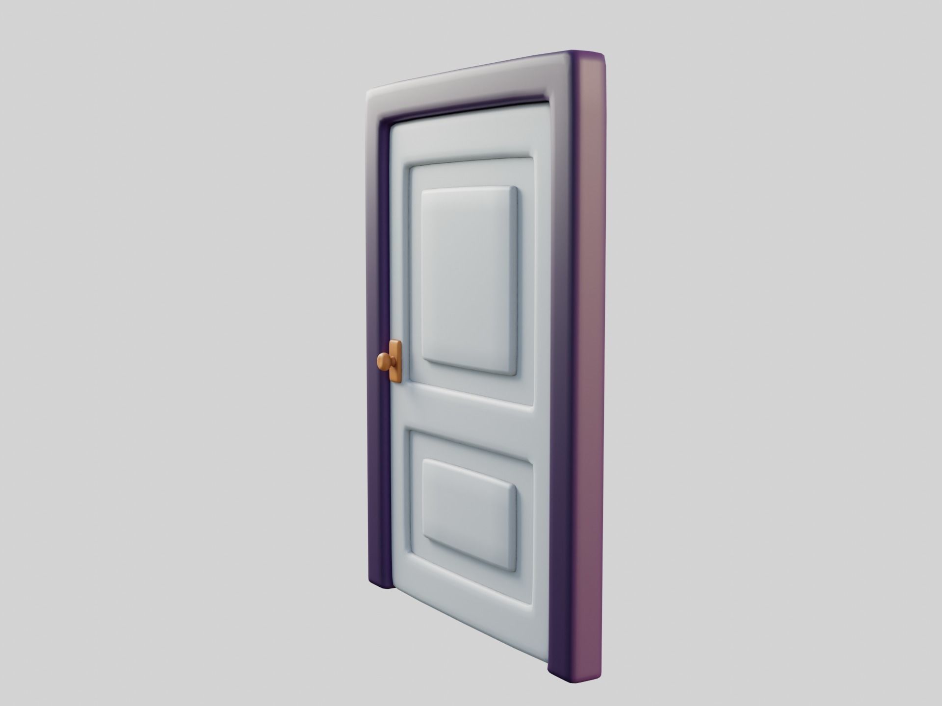 Cartoon Door 6a 3D model_8