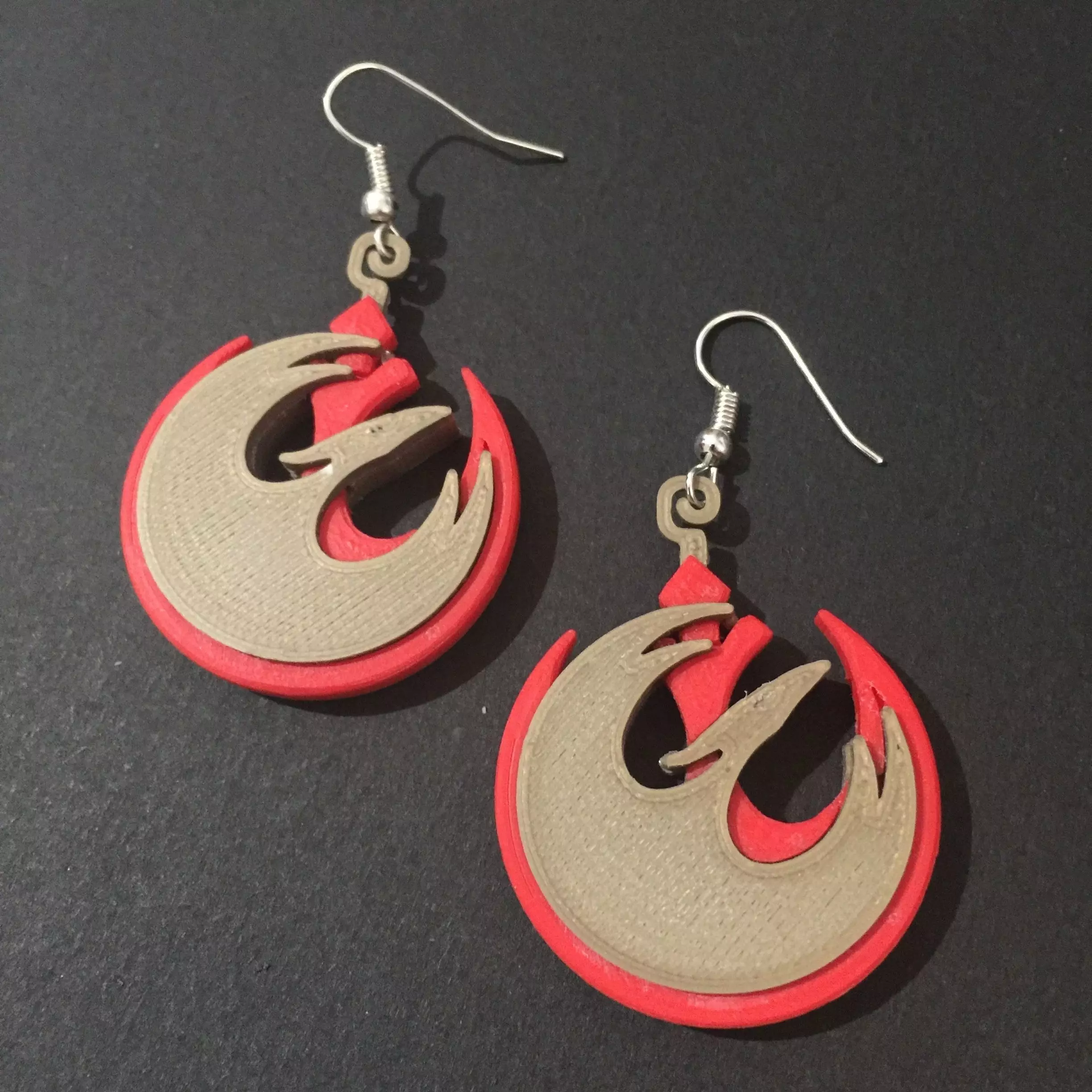 Rebel Phoenix Earrings 3D print model