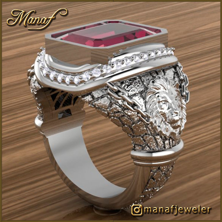 Mens ring STL 3D print model_4