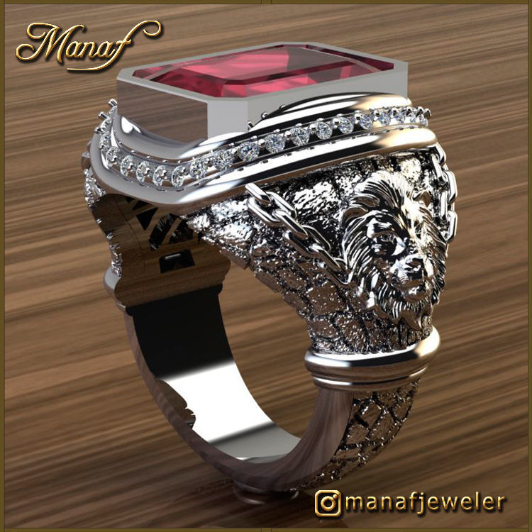 Mens ring STL 3D print model_2