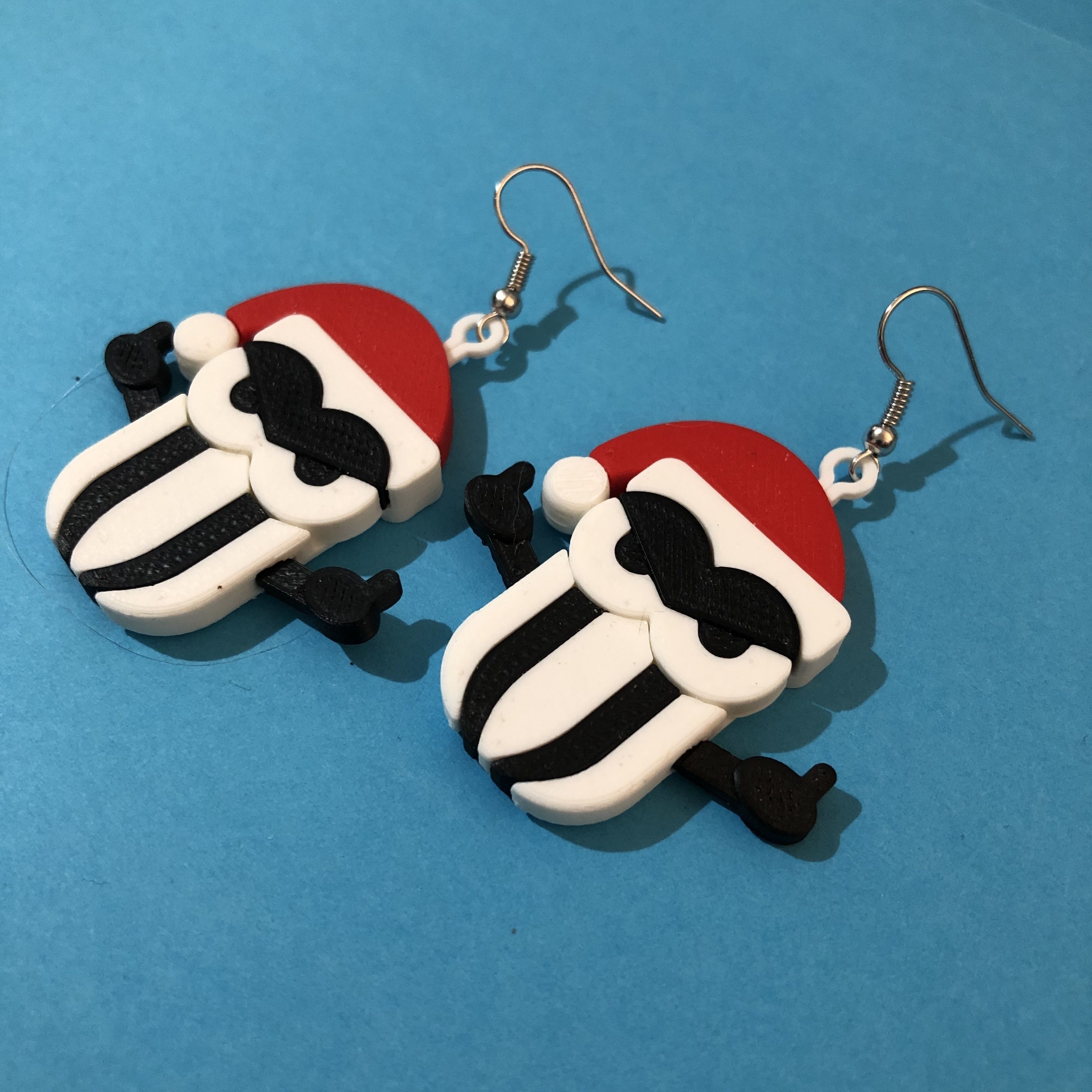 Salty Humbug Earrings 3D print model_1