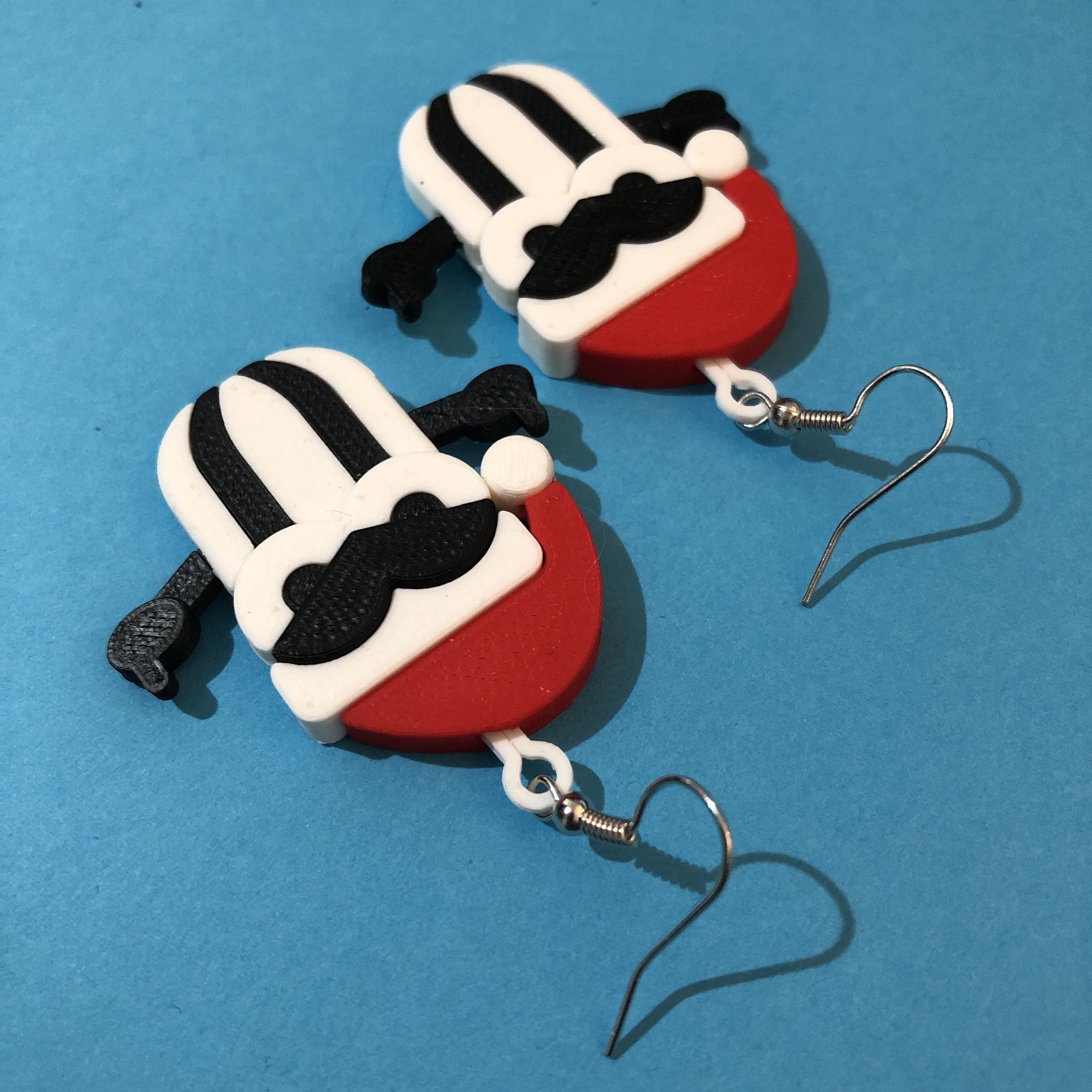 Salty Humbug Earrings 3D print model_2