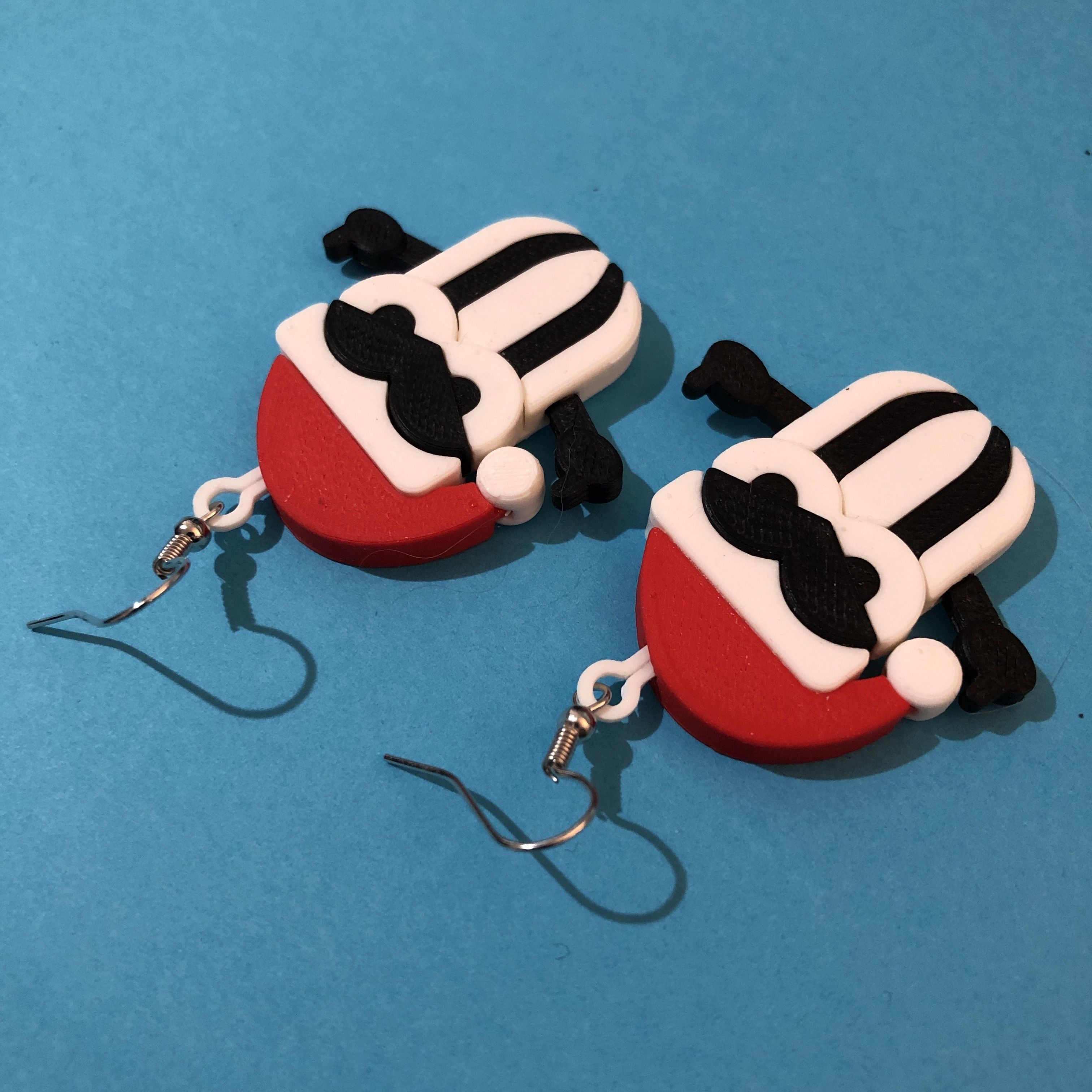Salty Humbug Earrings 3D print model_3