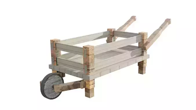 Wooden Wheelbarrow