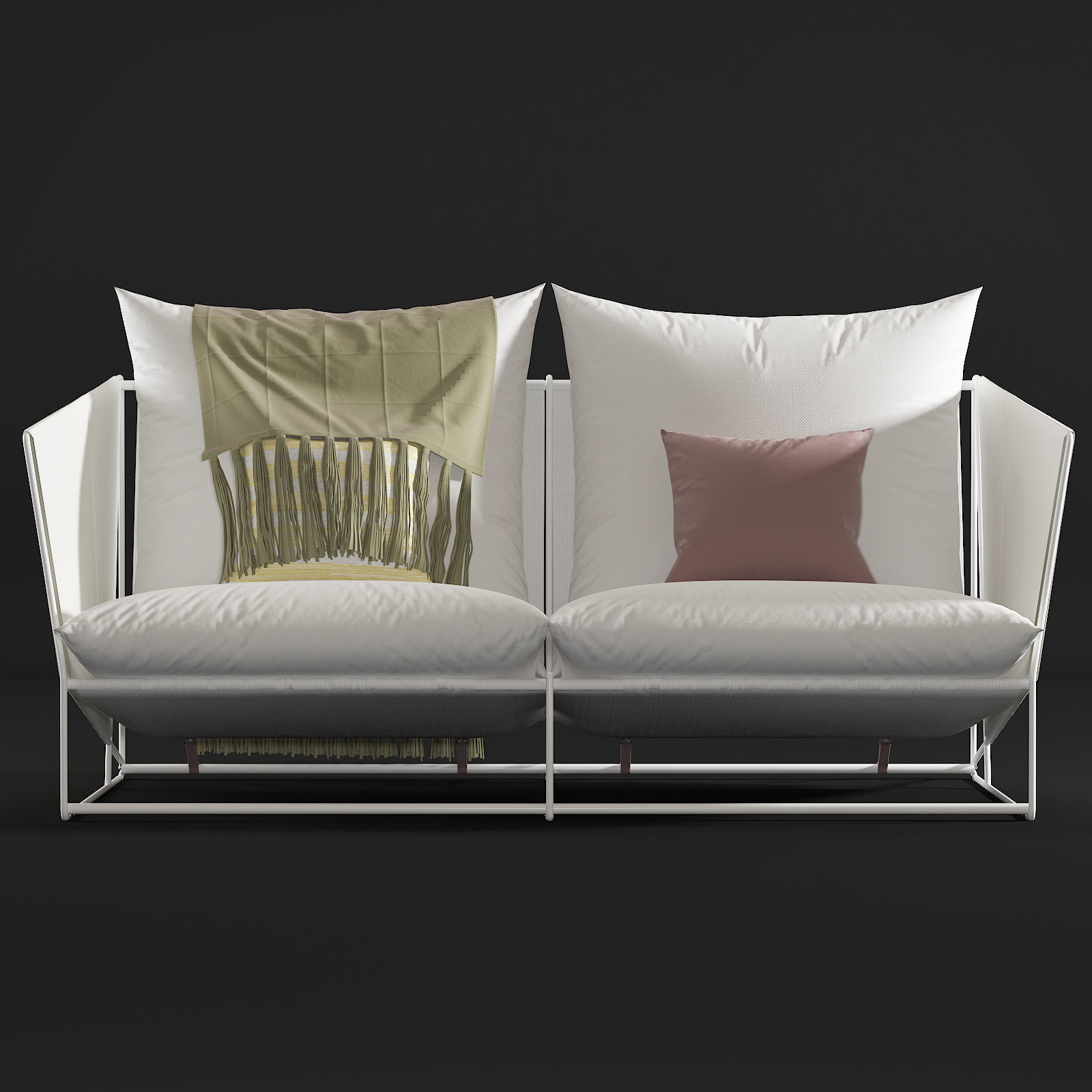 HAVSTEN 2 sofa with pillows 3D model_2